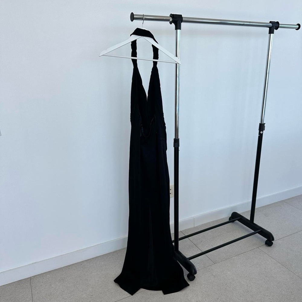 Meshki Black Halter Maxi Dress - Picture 8 of 9